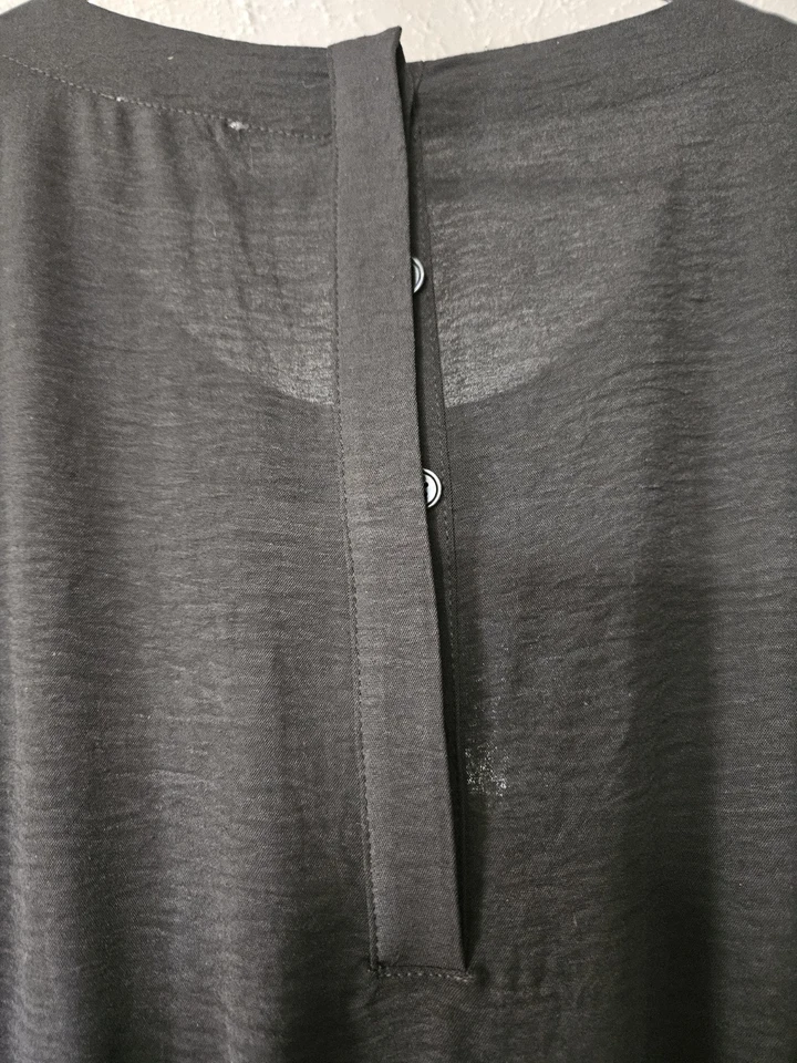 Mono Calvin Klein Manga Gorra Hasta el Tobillo Pierna Ancha Talla 16 Negro Corbata Cintura  Foto 4 de 4