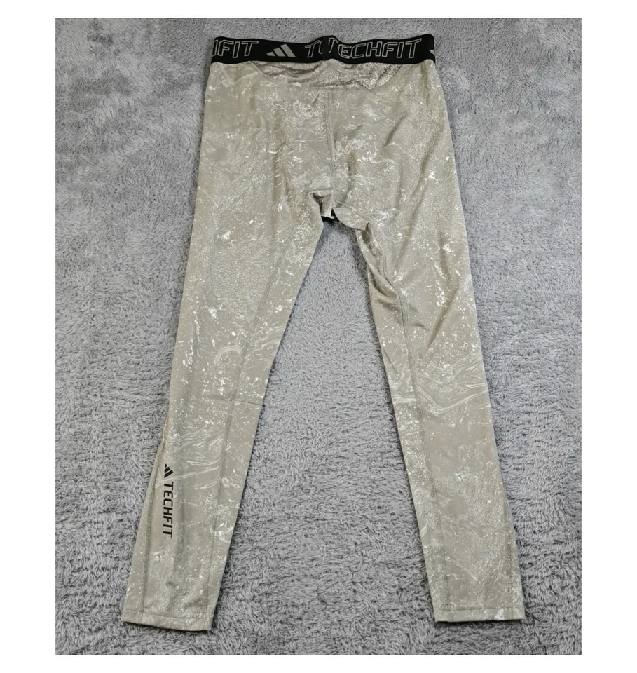 MEN'S ADIDAS TECHFIT COMPRESSION LONG TIGHTS ~ SIZE XL #IR8225 (H) - Image 2 of 4