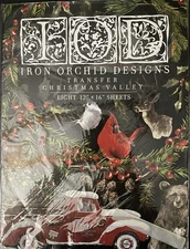Iron Orchid Designs Christmas Valley IOD Furniture Crafts Transfer RETIRED (New)