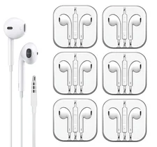 [50-Pack] Wholesale Wired Earphones Headphones, Plug And Play Corded Earbuds