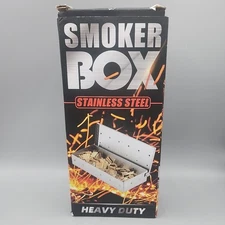 Smoker Box for Gas Grilling Stainless Steel Grilling Basket Heavy Duty 9"X3.5"
