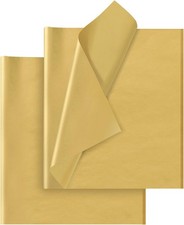 Gold Tissue Paper for Gift Bags 30 Sheets 14x20 Inch Wrapping Bulk Crafts