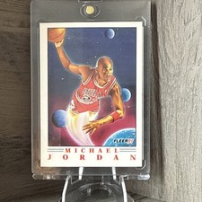 1991 Fleer Pro Vision Michael Jordan 2/6 Chicago Bulls NBA T. Smith Illustration