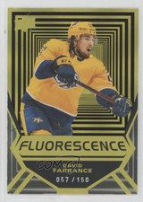 2021-22 Upper Deck Series 2 Fluorescence Gold 57/150 David Farrance #FL-34 1e15