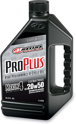 MAXIMA RACING OIL Pro PLus+ 4T OiL - 20W-50 - Fits 1 L 30-03901