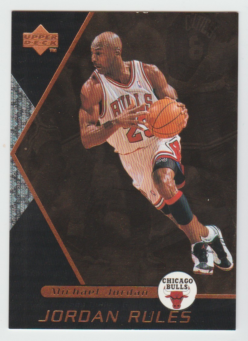 MICHAEL JORDAN Bulls 1998-99 Upper Deck Ovation JORDAN RULES #J5 Nice GOAT Card