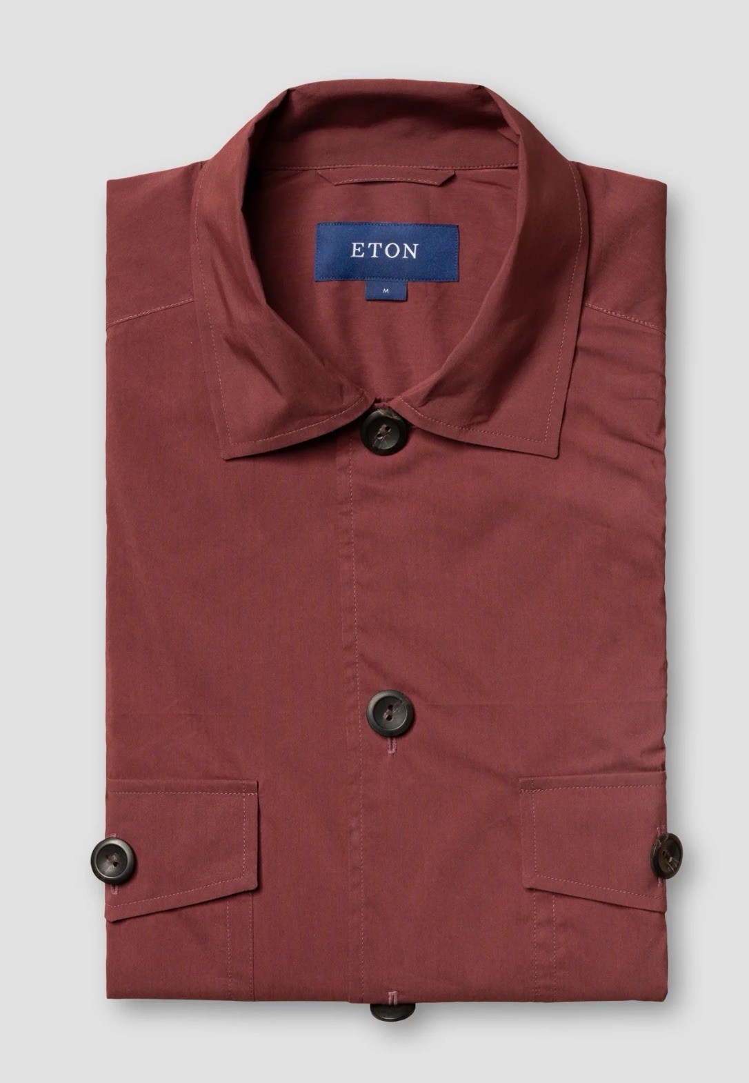 ETON Red Wind Overshirt - Size Medium - BNWT - RRP £170