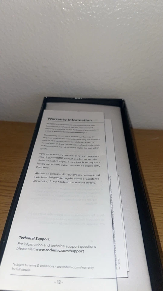 Rode Podcaster Broadcast Vocal Dynamic Microphone - Image 4 of 4