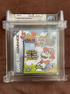Super Mario Advance Nintendo Game Boy Advance GBA WATA CERTIFIED 8.5 A+ Seal