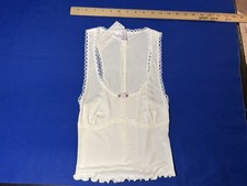 Urban Outfitters Out From Under White Tank Top with Lace detailing size XS