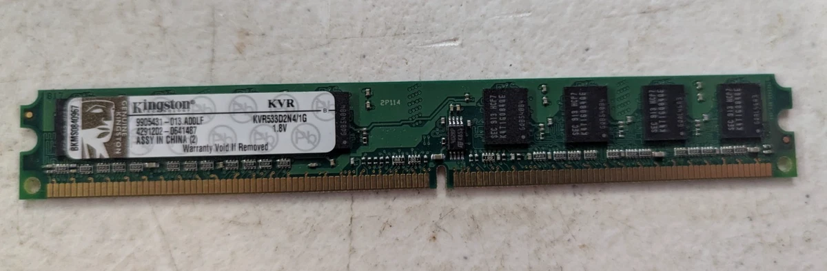 Preços baixos em Kingston 1 GB PC2-4200 DDR2-533 Memória (RAM
