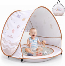 Baby Beach Tent with Pool   Pop up Shelter UV Protection for Infant  Large 47"