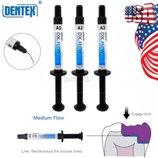 US DENTEX DX.FLOW Dental Flowable Light Cure Composite 3g/Kit Medium Flow