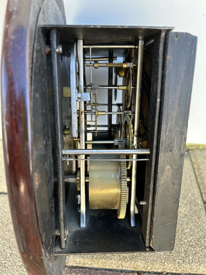 Pendule Oeil de Boeuf Ancienne Horloge Mural Morteau Charles PIERRE Doubs - Photo 4/4