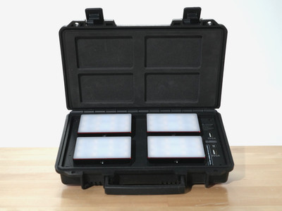 Aputure MC 4-Light Travel Kit, Puck LED Lights, Arri, Nanlite,