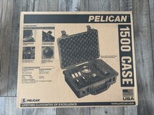 Pelican 1500 Watertight Hard Case with Foam Insert - Black
