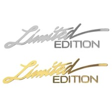 2pcs Car Body Sticker Limited Edition Metal Decal for Car Waterproof Metal Logo