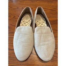 Birdies Birdies Women's Starling Slip On Loafer Flats Suede Latte Beige Size 11