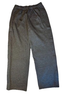 Deyeek Mens Tear Away Sweatpants Pockets Full Open Dark Gray Ease Recovery NWT