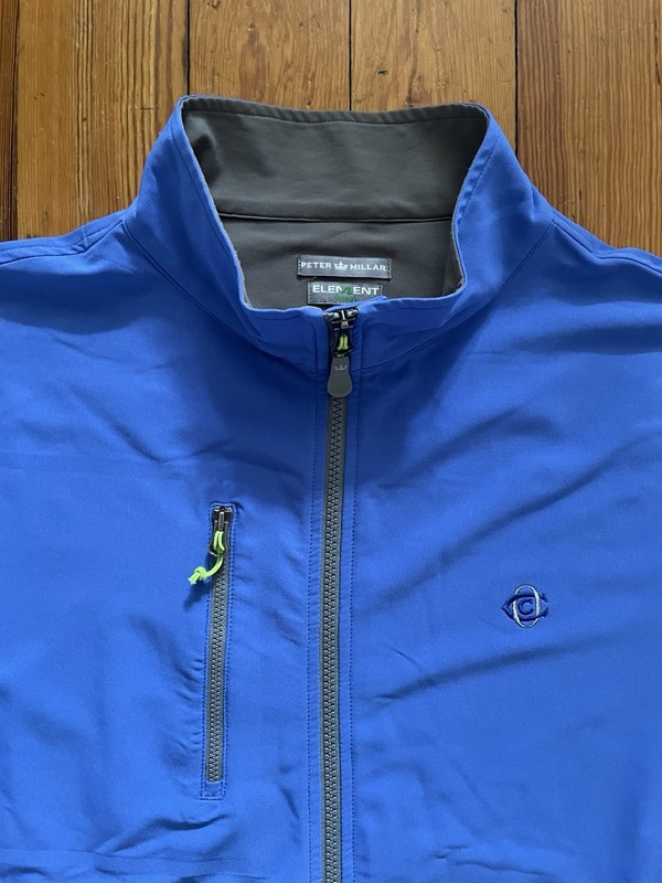 Men’s Peter Millar “Element 4 Wind” Golf Jacket with Club Logo Size X-Large