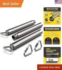 Heavy Duty Steel Resistance Bar for Bands - Adjustable from 39" to 27" - Dual...