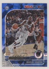 2019-20 Panini NBA Hoops Premium Stock Blue Cracked Ice Prizm Marial Shayok uk2
