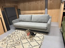 John Lewis Swoon Rieti Large 3 Seater Sofa, Silver Grey Easy Velvet RRP £1629!