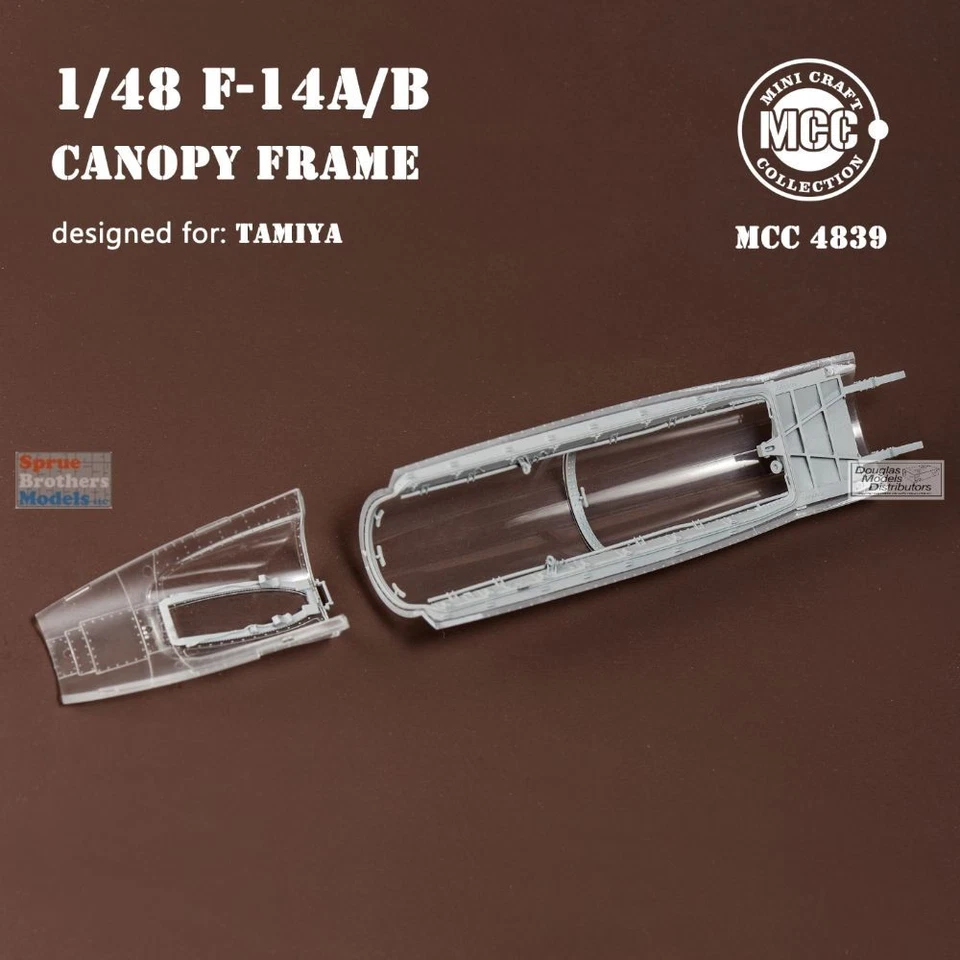 MCC48039 1:48 Mini Craft Collection F-14A F-14B Tomcat Canopy Frame (TAM kit) - Image 4 of 4
