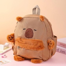 Capybara Backpack For Women Travel Friendly Adjustable Straps Student Rucksack