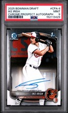 2025 BOWMAN DRAFT CHROME PROSPECT AUTO #CPA-II IKE IRISH PSA 9