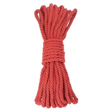 0.5 Inch 50 Feet Macrame Cord, Cotton Cord Rope String - Red