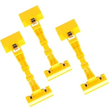 Sign Clips Holder 3 PCS Yellow Paper Clamp Stand Computer Monitor Artist