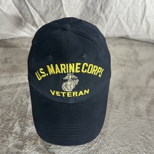Rothco U.S. Marine Corps Veteran Baseball Cap   Black Adjustable Hat