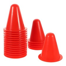 30Pcs Reusable Plastic Roller Skating Cones Red Training Markers