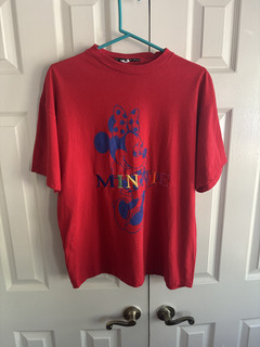 Vintage Disney T Shirt Minnie Mouse 100% Cotton Large Disney Branded Shirt