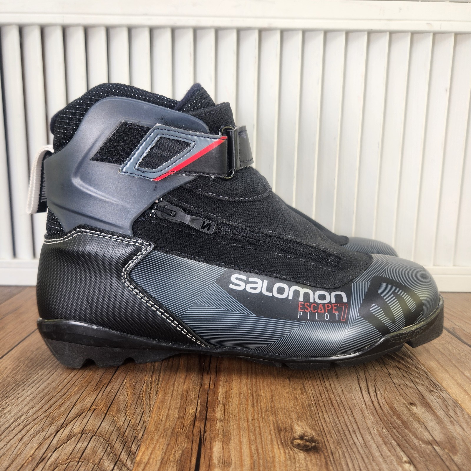 Scarponi da sci nordico Salomon Escape 7 Pilot CF da uomo taglia 9 5 neri SNS