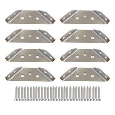 Universal Stainless Steel Furniture Corner Connector Heavy Duty Corner Bracke...