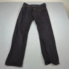Levis 501 Jeans Men 34x32 Fit 34x31 Black Original Fit Straight Leg Button Fly