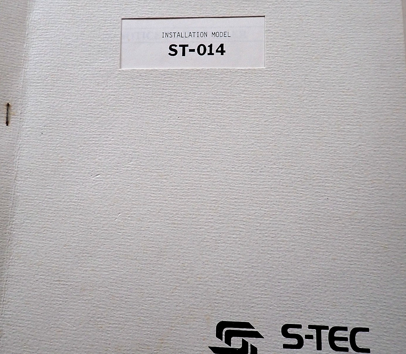 S-Tec 60 Beech Bonanza 2-Axis Autopilot ST-014 Installation Manual + Schematics