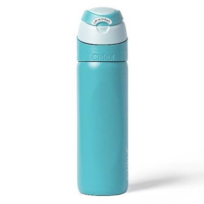  26oz StrawSip Flip Water Bottle, Stainless Steel, Double Wall Insulated