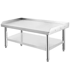 Stainless Steel Equipment Stand 36"x30"x24" w/1000Lb Top Shelf & Adjustable Legs