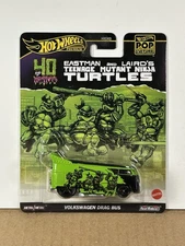 Hot Wheels Premium Pop Culture TMNT VW Drag Bus HTF