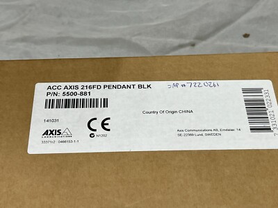 NEW IN BOX AXIS P33 5502-401 Mounting Bracket for Junction Boxes