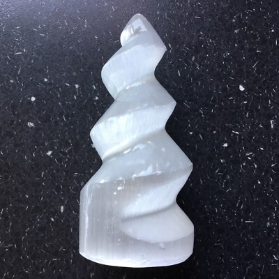 Selenit Spiral mit wellen Style ca .10 cmH