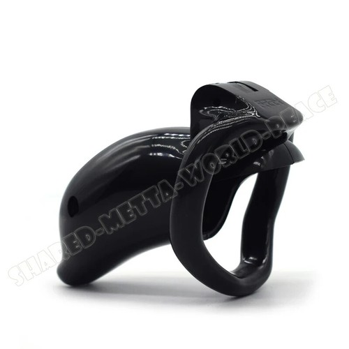 Long Chastity Cage ABS Resin With 4 Curved Ring Lock Games For Men Shop Games - Picture 5 of 26