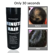 Minute Hair Building Fibers 57 GRAM FULL BOTTLE Hair Loss Cover Up Concealer