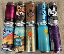 Tree House Brewing Company 10 TEN Empty Beer Cans Curiosity Summer Treat IPA