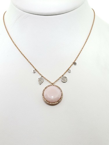cttw Diamond Rose Quartz Necklace | eBay