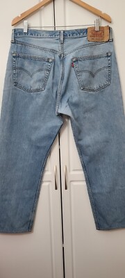 Levi's 501 0115 Button Fly Denim Jeans 38x30 Made In USA | eBay