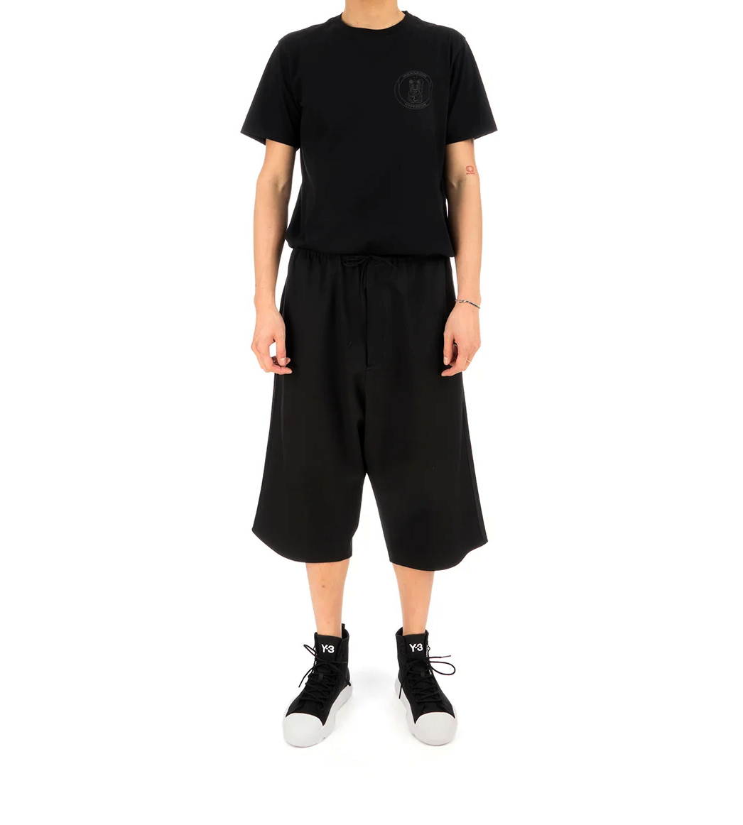 Y-3 Craft 3 Stripe Shorts FS3469 Black Relaxed Pants Bottoms XS